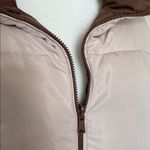 Free People EUC Shop Stevie Small Reversible Beige and Brown Women's Puffer Vest Photo 3