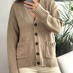 Jenni Kayne Everyday Cardigan in Beige Size M Photo 0