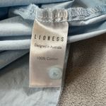 LIONESS Button Down Collared Shirt Women XS Light Blue Australia Front Closure Photo 4