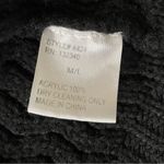 Hot & Delicious Hot & Delicous Open Knit Long Sweater Cardigan Ombre White Black, Sizes M/L Photo 3