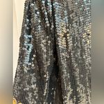 Vintage STENAY 100% Silk 80’s All Over Sequin Beaded Jacket Black Gold Size XL Photo 10