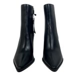Mango Pointed Toe Block Heel Ankle Boots Black Size 37/ 6.5 Photo 3
