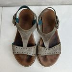 Roan By Bed Stu Women's Size 7.5 Martina Leather Sandals in Alkaline Epica Gray Photo 5