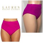 Lauren Ralph Lauren high waisted bikini bottoms. Pink Size 10 Photo 1