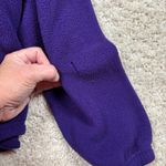 Lands' End Purple Fleece 1/4 Zip Pullover Top Women's L Polyester PolarTec Photo 8