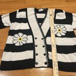 Leslie Fay Leslie fray vintage daisy striped button cardigan size 2X. Photo 8