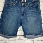 Levi's Levi’s Signature Blue Denim Jean Shorts 14 Mid‑Rise Casual Summer Streetwear Y2K Photo 3