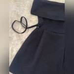 NEW Nadine Merabi Harper Black Off The Shoulder Mini Belted Dress Size S US 4 Photo 5