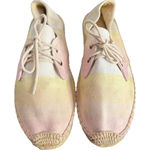 Soludos  Espadrille Lace Up‎ Ombre Pastel Canvas Shoes Women 40 US 9.5 Beach BOHO Photo 0