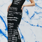 H&M Basquiat x Ev Bravado & Téla D'Amore LONG DENIM CORSET-STYLE DRESS Small NWT Photo 1