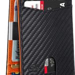 Wallet for Men Slim with 12 Slots Men's RFID Wallet Minimalist Front Pocket Money Clip Wallet with ID Window Gift Box Photo 0