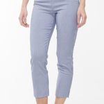 Chico's Chico’s Juliet Gingham Straight Cropped Pull On Pants Preppy Picnic Photo 1