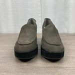 Eileen Fisher Slate Gray Leather Harria Chunky Heel Platform Loafer Sz.8.5 NWOB Photo 4