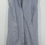Rachel Roy Rachel 1X Sleeveless Striped Tunic Top White Blue Curvy Collection Photo 0