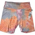 Wall Flower Summer Seasonal Style Hand Tie Dye Soft Bike Shorts Sz L NWT Photo 3