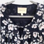 Anthropologie  Moon River Izelea Blouse Floral Medium M Navy White Photo 2