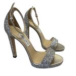 Jimmy Choo  Misty Silver Glitter Sandals Photo 2