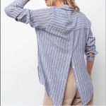 Rails  Sydney Long Sleeve Button Down Shirt in Boracay Stripe size Medium $148 Photo 13
