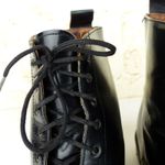 DKNY VTG  Chukka Boots Women 37 6.5 US Black Leather Lace up Made in Italy Y2K Photo 4