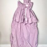 Love Shack Fancy Adair High Low Taffeta Maxi Dress In Purple Size 12/XL Photo 4