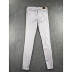 American Eagle  Jeans Women 6 X Long Distressed Skinny Lilac Denim‎ Pants Photo 1