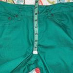 prAna  2/26 pants womens green skinny zip and button close Photo 3