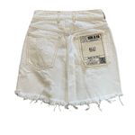 Ser.O.Ya Alli Distressed Mini Denim Skirt Optic White Arizona Size 24 NEW Photo 7