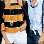 Stella & Dot Gold Tone Delilah Medallion Dangle Long Necklace Photo 8