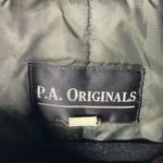 P.A. ORIGINALS Womens Green Velvet Trimmed Puffer Jacket Winter Coat Size 1X Photo 1