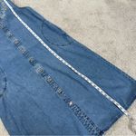 White Stag  Women’s Vintage Sleeveless Denim Midi Dress Embroidered Western XL Photo 8