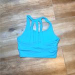 Women’s blue Sports Bra activewear size medium stretchy Photo 3