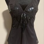 Victoria's Secret EUC Body by Victoria Sequin Black tank size large Photo 0