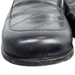 Sesto Meucci Black Penny Loafers Block Heel Shoes Size 10 Leather Square Toe Photo 8