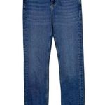 Maje Jeans EU 36 (27.5) Asymmetrical Distressed Fringe Hem Mid-Rise Cropped $365 Photo 1