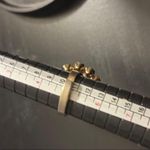 Sparkly Vintage Pink Rhinestone Floral Ring Orange Photo 3