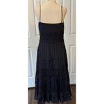 Ann Taylor VTG  NWOT Slip Dress SZ 6 Silk Dark Blue Romantic Lace Feminine Ruffle Photo 6