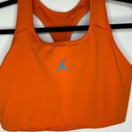Nike Jordan Jumpman Sports Bra In Orange/ Blue Lagoon Photo 2