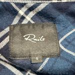 Rails  Navy and White Plaid Shirt Dress Photo 2
