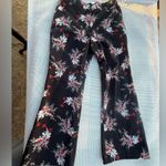 Adam Lippes  WOMENS Black Floral Wide Leg Jeans size 2 Photo 0