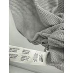 Dex Light Grey Short Sleeve Thermal Tie Front Drawstring Top Women's Size Small Gray Photo 6