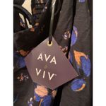 Ava & Viv  Women's Plus Size 4X Floral Print Long Sleeve Blouse Top Photo 3