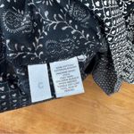 Lou & grey Black White Paisley Drop Waist Sleeveless Tank Dress Drawstring Photo 6