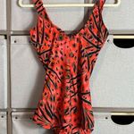 Maxine Neon leopard retro one piece Orange Size 12 Photo 2