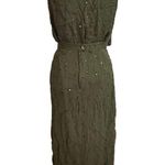 Gantos 2 Piece Skirt Set Green Embroidered Whimsical Floral Resort Wear S READ Photo 1