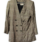 Vintage Stirling Cooper Checkered Blazer Jacket Size 8 Business Photo 0