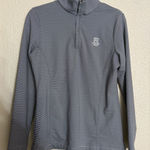 Peter Millar Vista Stripe Women's Golf Quarter Zip with embroidered logo size M Photo 0