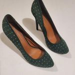 Colin Stuart  Forest Green Gold Studded Pumps 7.5 Photo 3