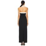 superdown New Laurien Cross Front Dress in Black Maxi White Backless Gown XS Photo 1