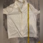 Source Unknown Haband Vintage  Cream Button-Up Blouse Photo 4