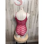 Ambiance Hot Pink Lace Bodysuit Women’s Size Small Photo 4